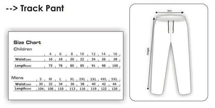 Size Charts - Sialkot Football